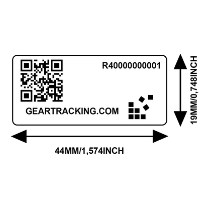 RFID Tag RM4 Sticker, including personalisation (Logo) (250 Units)