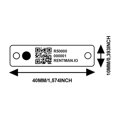 RM5 RFID Hardtag (100 Units), 865-868MHz