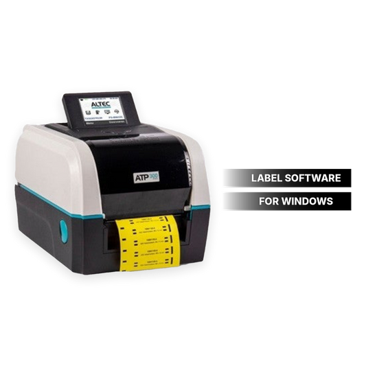 ATP-300 PRO industrial desktop label printer with label software for Windows